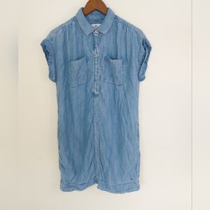 Vineyard Vines Chambray Utility Shirtdress Blue Size Small